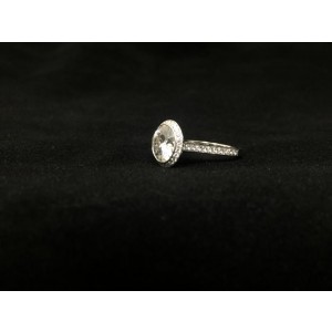 18K White Gold & 0.42ct Diamond Engagement Ring Size 4.25