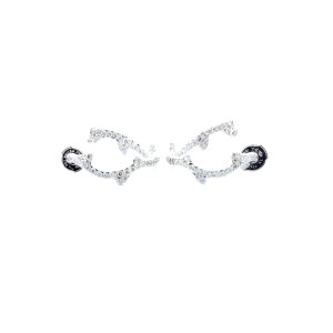 Christian Dior Bois De Rose 18K White Gold & Diamonds Earrings