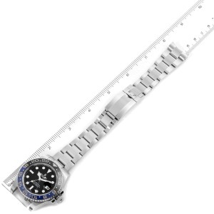 Rolex GMT Master II Batman Blue Black Ceramic Bezel Steel Watch 116710