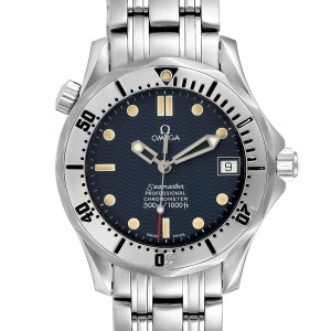 Omega Seamaster Midsize 36 Blue Dial Steel Mens Watch 2552.80.00