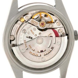 Rolex 79174 Datejust Ladies Steel 18k White Gold Black Dial Watch