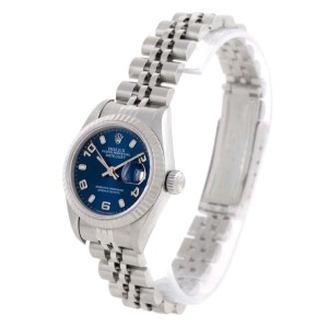Rolex Datejust Stainless Steel White Gold Watch 69174 26mm
