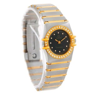 Omega Constellation My Choice Mini Steel Gold Diamond Watch