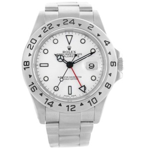 Rolex Explorer II 16570 White Dial Automatic Mens Watch 