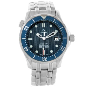 Omega 2561.80.00 Seamaster James Bond Blue Dial Midsize 300m Watch 