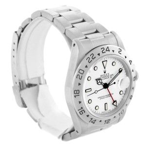 Rolex Explorer II 16570 White Dial Automatic Date Mens Watch 
