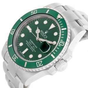 Rolex 116610LV Submariner Green Dial Mens Watch 