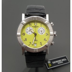 Raymond Weil W1 Parsifal Chronograph Date Lime Dial 35mm Mens Watch