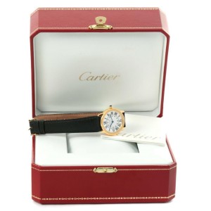 Cartier Ronde Solo W6700355 Steel 18K Yellow Gold Womens Watch 