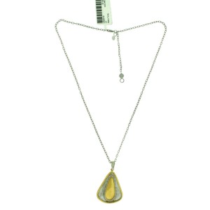 Gurhan Yellow Gold And 925 Sterling Silver Diamond Necklace Pendant