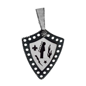 Gurhan 925 Sterling Silver Edge Shiny Shield Kite Pendant Necklace