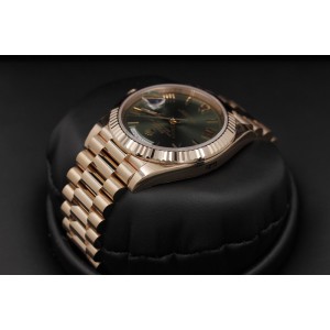 Rolex Day-Date 228235 Rose Gold Green Roman Dial 40mm Mens Watch 2017 