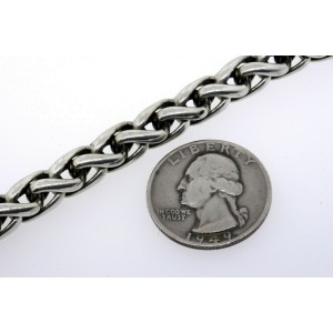 David Yurman Wheat Chain Necklace 8mm 14k Gold Sterling Silver 18"