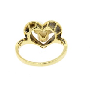 Mikimoto Heart 3 Pearl Ring 18k Gold size 5
