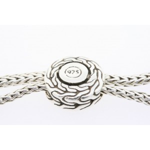 John Hardy Pearl Bracelet Classic Chain Pull Through Sterling Silver $450