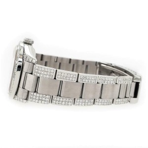Rolex Datejust 31mm 3.5ct Diamond Bezel/Lugs/Bracelet/Red MOP Dial Steel Watch