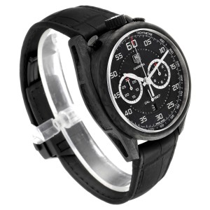 Tag Heuer Carrera Chronograph Grey Dial Carbon Mens Watch 