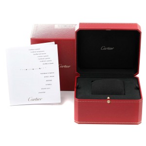 Cartier Calibre Black Dial Cronograph Steel Mens Watch W7100061 Box Papers