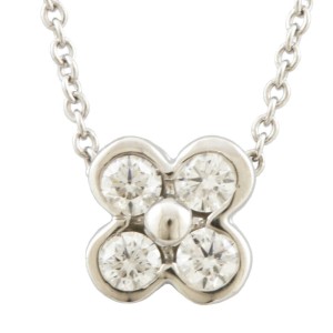 TIFFANY & Co 950 Platinum Diamond Necklace 
