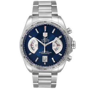 Tag Heuer Grand Carrera Blue Dial Limited Edition Mens Watch CAV511F 