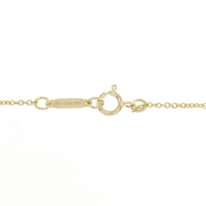 Tiffany & Co 18K Yellow Gold Ribbon Diamond Necklace E1102