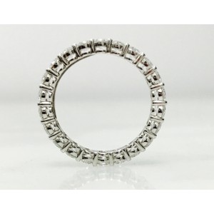 Tiffany & Co .Platinum with 2ct. Diamond Wedding Band Ring Size 6.5