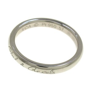 Van Cleef & Arpels Platinum Ring Size 8