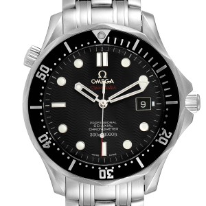 Omega Seamaster Black Dial Steel Mens Watch 212.30.41.20.01.002 Card