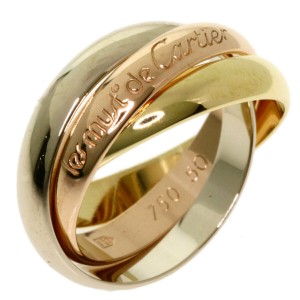 CARTIER K18 Yellow Gold/K18 White Goldx18K Pink Gold Trinity Ring