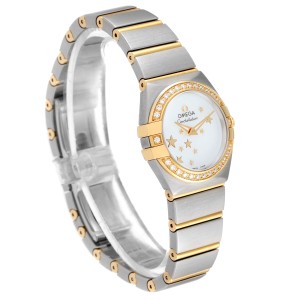 Omega Constellation Star Steel Yellow Gold Diamond Watch 123.25.24.60.05.001