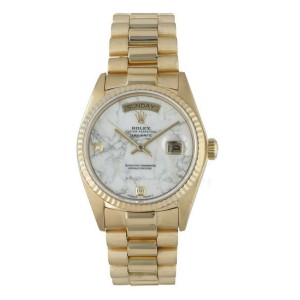 Rolex Day Date President 18038 Marble Diamond Dial