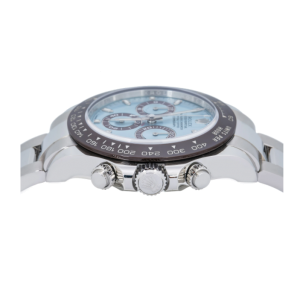 Rolex Platinum Daytona Ice Blue Men's Silver Hour Marker Watch - 116506