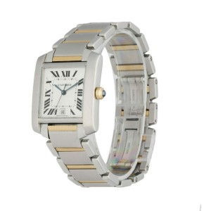 Cartier Tank Francaise 2302  Two Tone Automatic Large Men's Watch