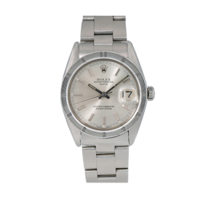 ROLEX OYSTER PERPETUAL DATE WATCH 1501 34MM STAINLESS STEEL OYSTER BAND 