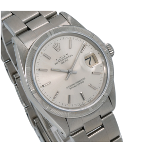 ROLEX OYSTER PERPETUAL DATE WATCH 1501 34MM STAINLESS STEEL OYSTER BAND 