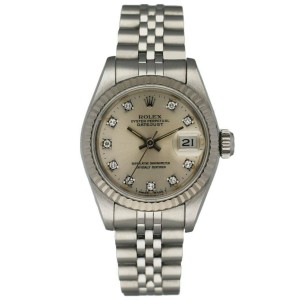 Rolex Datejust 69174 Diamond Dial Ladies watch