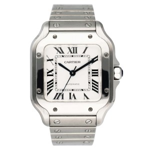 Cartier Santos De Cartier Midsize Steel Ladies Watch 