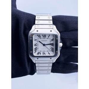 Cartier Santos De Cartier Midsize Steel Ladies Watch 
