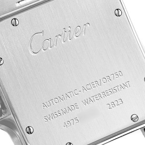 Cartier Santos Galbee XL Steel Yellow Gold Mens Watch 
