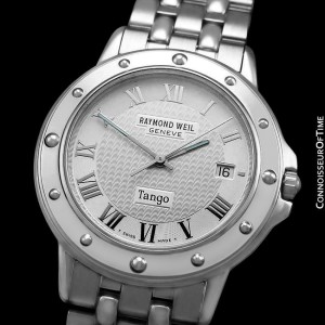 RAYMOND WEIL TANGO Mens Ref. 5560 Stainless Steel Watch - Mint with Warranty