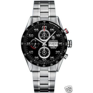 TAG HEUER CARRERA CV2A10.BA0796 DAY DATE AUTOMATIC CHRONOGRAPH MEN'S BLACK WATCH