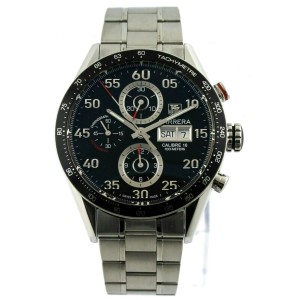 TAG HEUER CARRERA CV2A10.BA0796 DAY DATE AUTOMATIC CHRONOGRAPH MEN'S BLACK WATCH