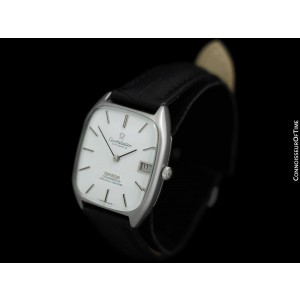  OMEGA Constellation Chronometer Vintage Mens Tonneau Watch- Stainless Steel