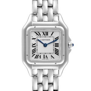 Cartier Panthere Midsize 27mm Steel Ladies Watch 