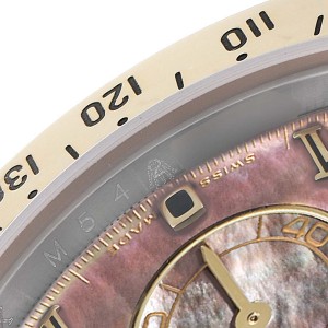 Rolex Daytona Steel Yellow Gold MOP Dial Chronograph Mens Watch 116523