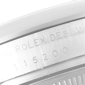 Rolex Date Black Dial Oyster Bracelet Steel Mens Watch 