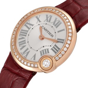Cartier Ballon Blanc Rose Gold Diamond Ladies Watch 
