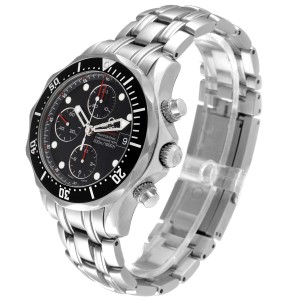 Omega Seamaster Chronograph Black Dial Watch 
