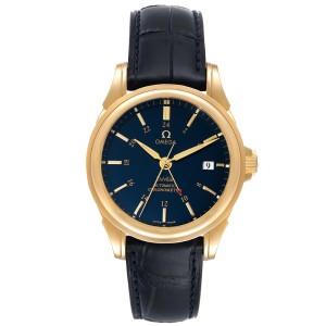 Omega DeVille Co-Axial Chronometer Yellow Gold Watch 