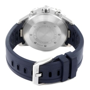 IWC Aquatimer Automatic Chrono Day Date Blue Strap Watch 